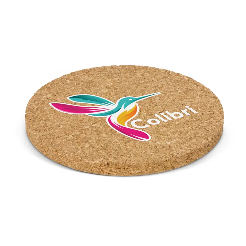 Oakridge Cork Coaster - Round – Coasters – available in beige colour