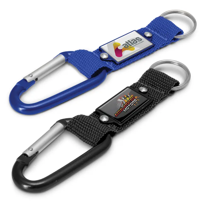 Carabiner Key Ring – Keyrings – available in black, blue colours