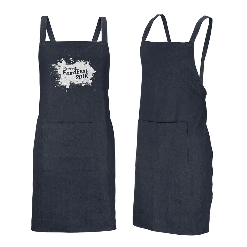 Carolina Denim Bib Apron – Aprons – available in blue colour