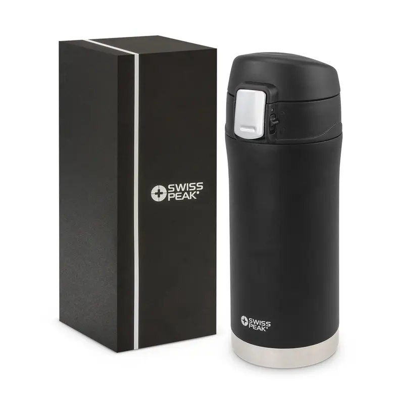 Swiss Peak Elite Copper Vacuum Mug – Drink Bottles – available in black colour