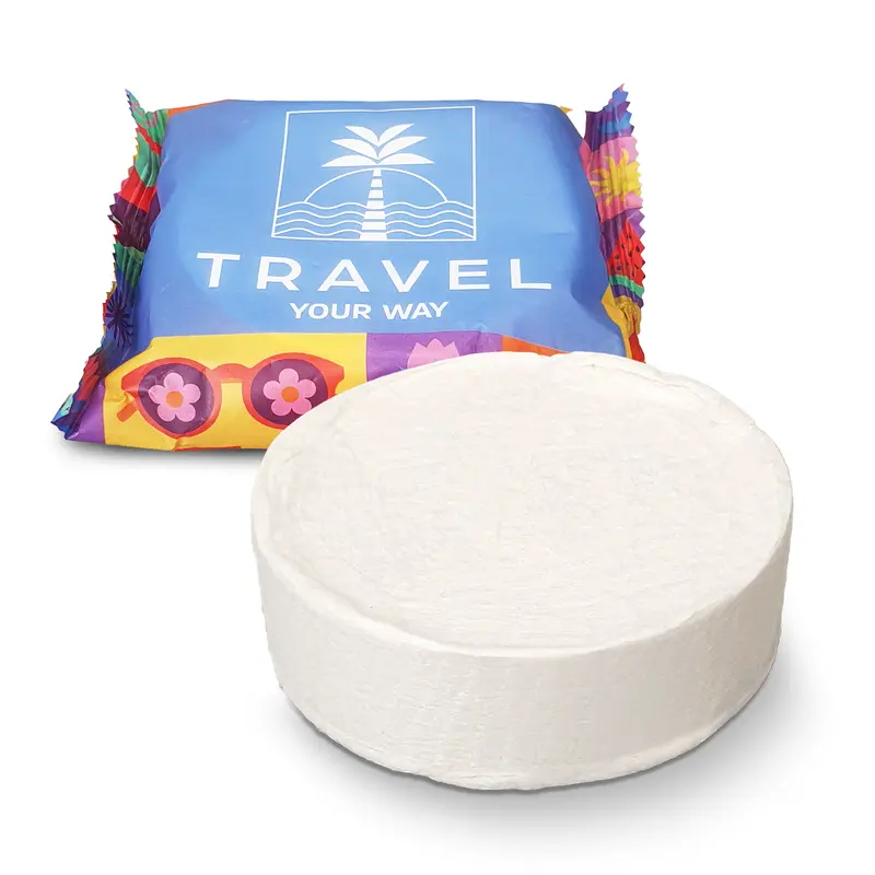 Compressed Towel – Towels – available in white colour