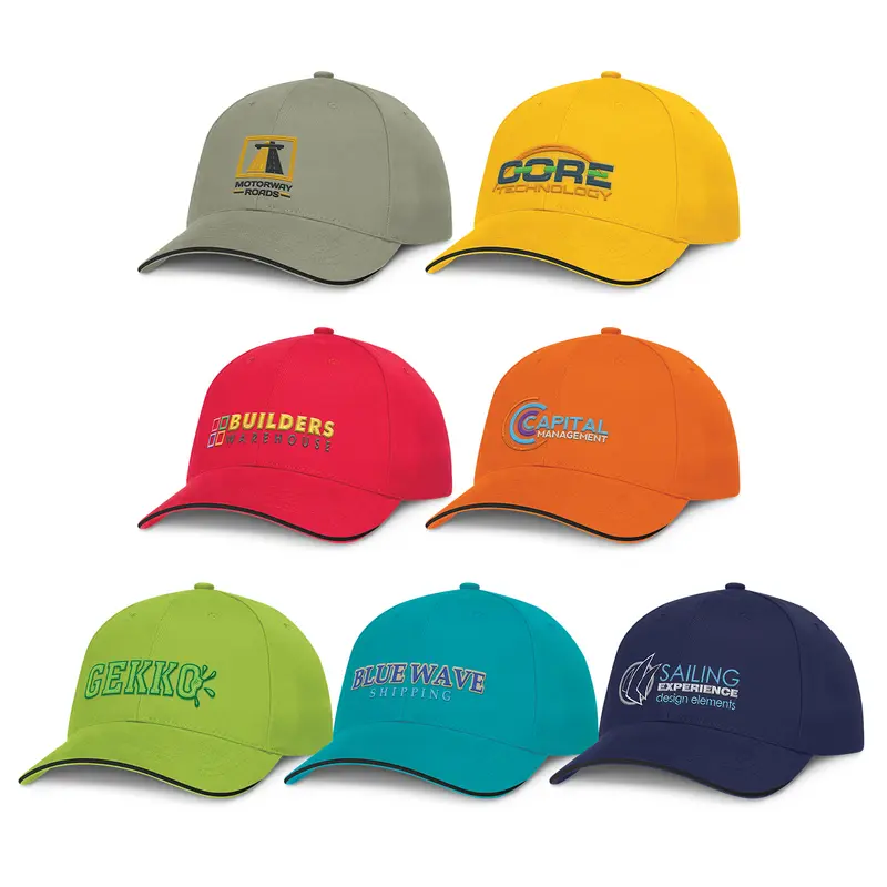 Swift Cap - Black Trim – Baseball Caps – available in blue, green, grey, orange colours and 2 more