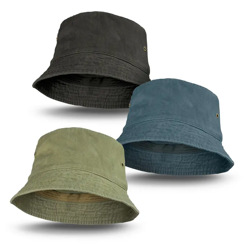 Faded Bucket Hat – Bucket & Sun Hats – available in beige, black, blue colours