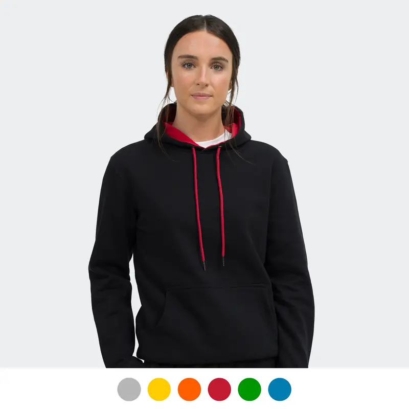 TRENDSWEAR Studio Contrast Unisex Hoodie – Pullovers – available in black colour