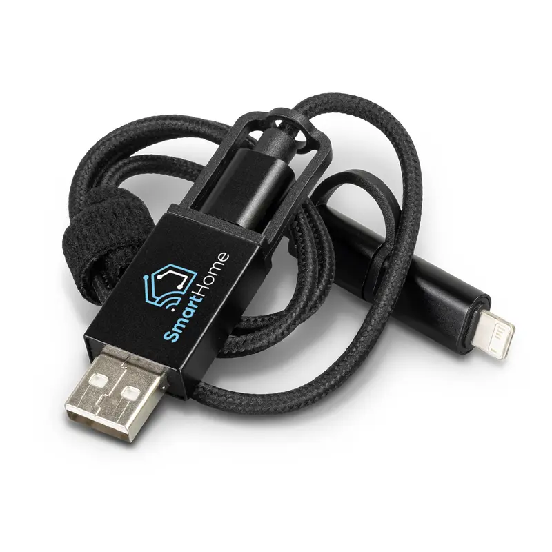Braided Charging Cable – Charging Cables – available in black colour