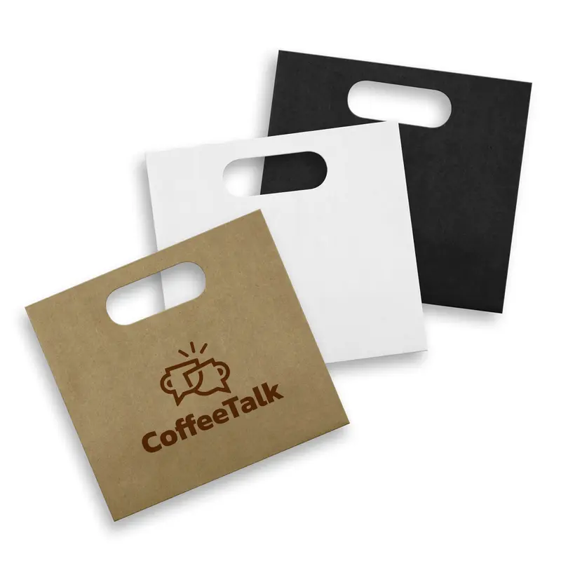 Medium Die Cut Paper Bag Landscape – Paper Bags – available in beige, black, white colours