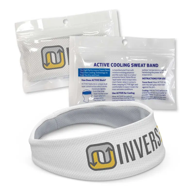 Active Cooling Sweat Band – Sports Gear – available in multi colour