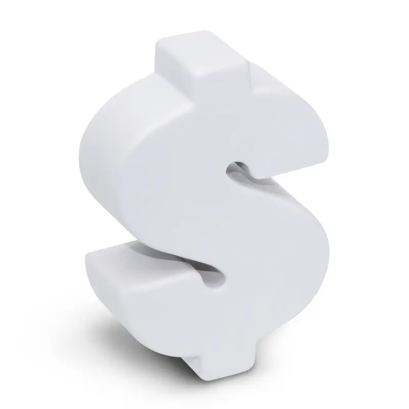 Stress Dollar – Stress Shapes – available in white colour