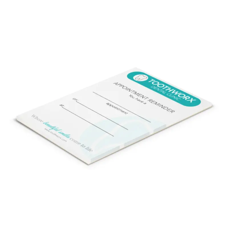 A7 Note Pad - 25 Leaves – Pads & Planners – available in white colour