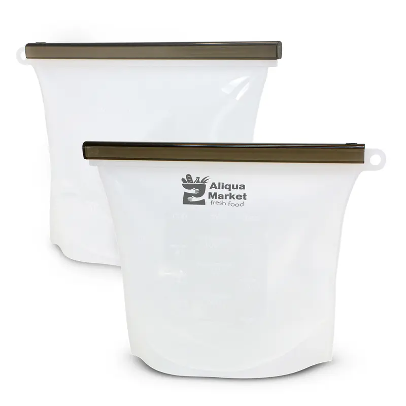 Silicone Reusable Storage Pouch – Kitchenware – available in white colour
