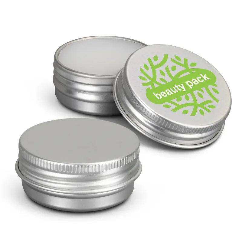 Lip Balm Tin – Lip Balms – available in silver colour