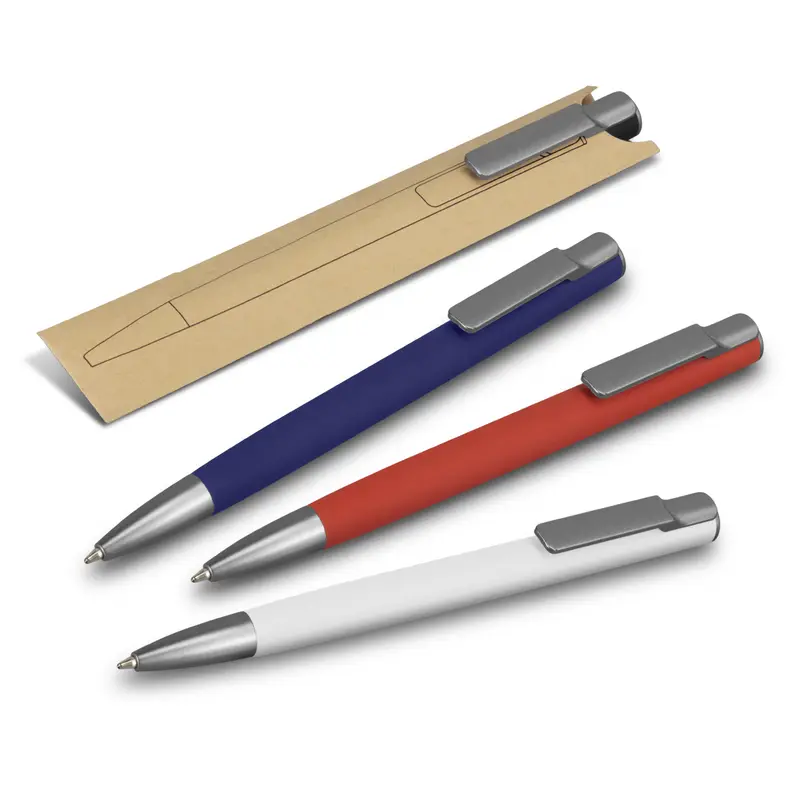 SPICE Slide Pen – Metal Pens – available in black, blue, red, white colours