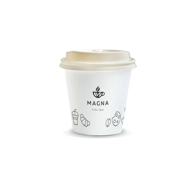 Compostable Paper Coffee Cup - 180ml – Reusable Coffee Cups – available in white colour