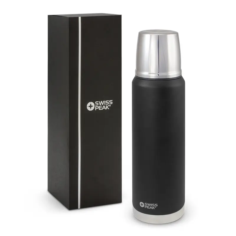 Swiss Peak Elite Copper Vacuum Flask – Flasks – available in black colour