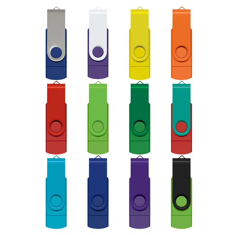Helix 8GB Dual Flash Drive – USB Drives – available in blue, green, orange, purple colours and 1 more