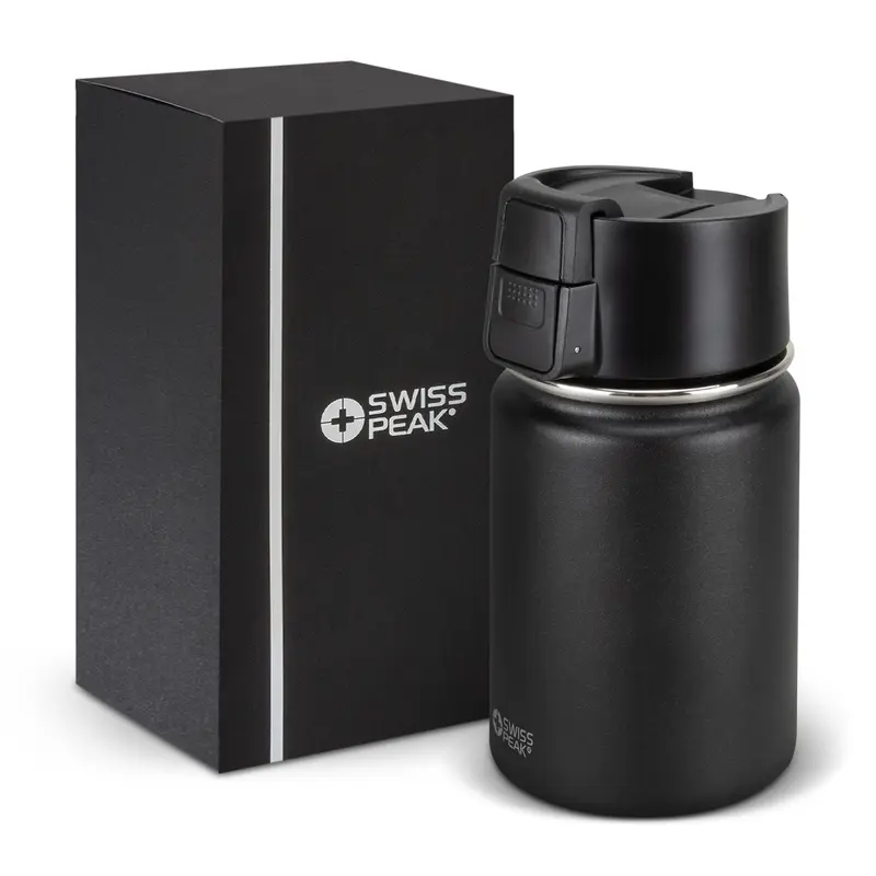 Swiss Peak Stealth Vacuum Cup – Reusable Coffee Cups – available in black colour