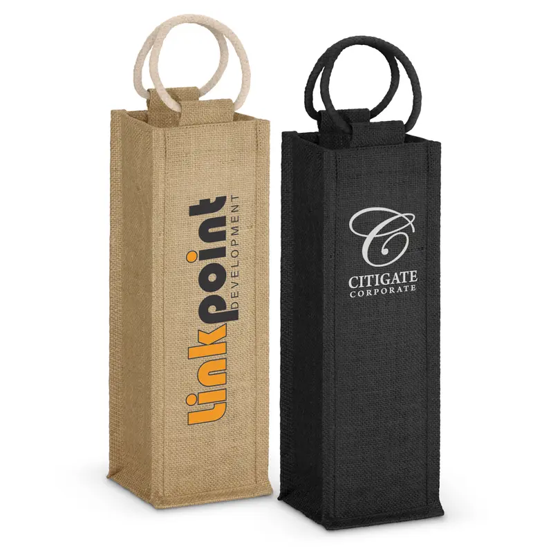 Napoli Jute Wine Carrier – Wine Carriers – available in beige, black colours