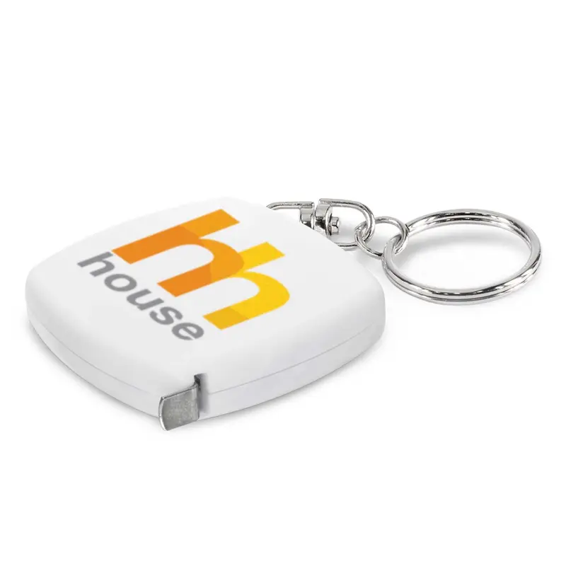 Tape Measure Key Ring – Keyrings – available in white colour
