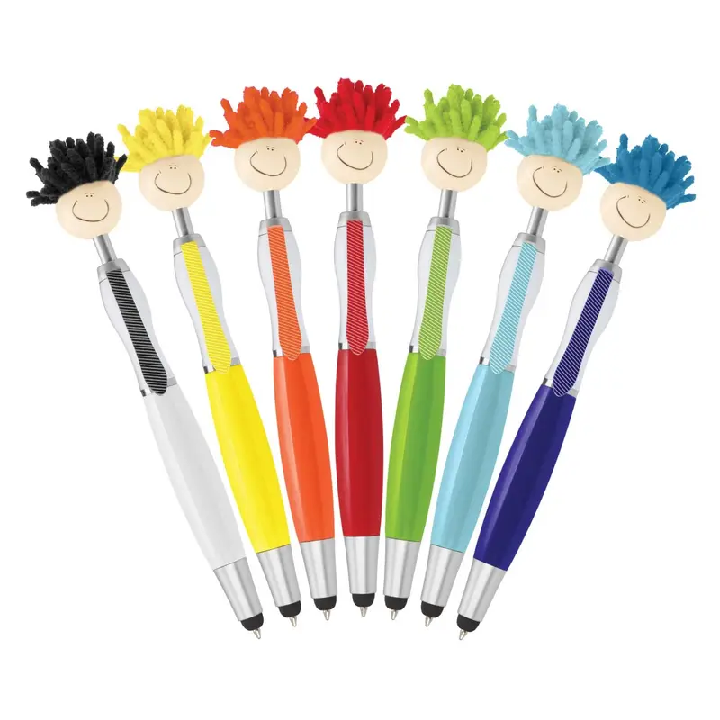 Mop Topper Pen – Novelty Pens – available in blue, green, orange, red colours and 2 more
