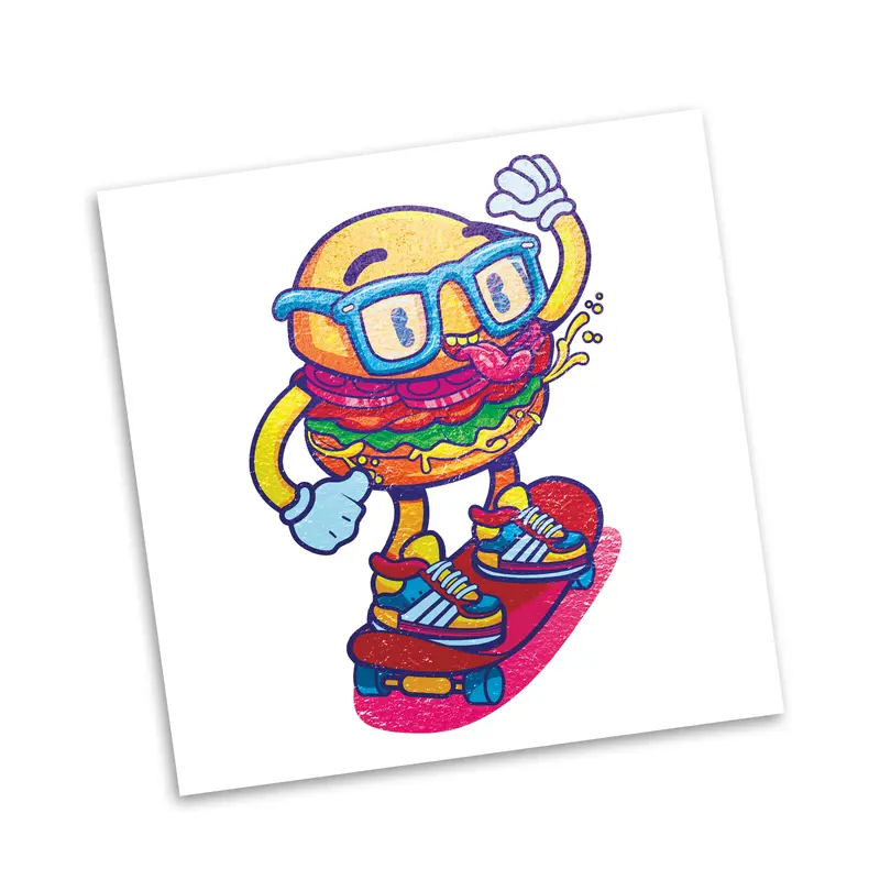 Temporary Tattoo Foil - 51mm x 51mm – Novelty Items – available in white colour
