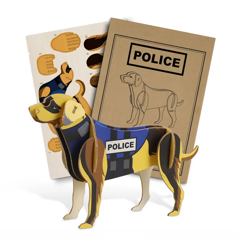 BRANDCRAFT Dog Wooden Model – Games – available in beige colour