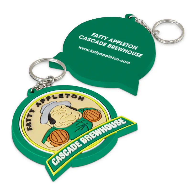 PVC Key Ring Large - One Side Moulded – Keyrings – available in multi colour