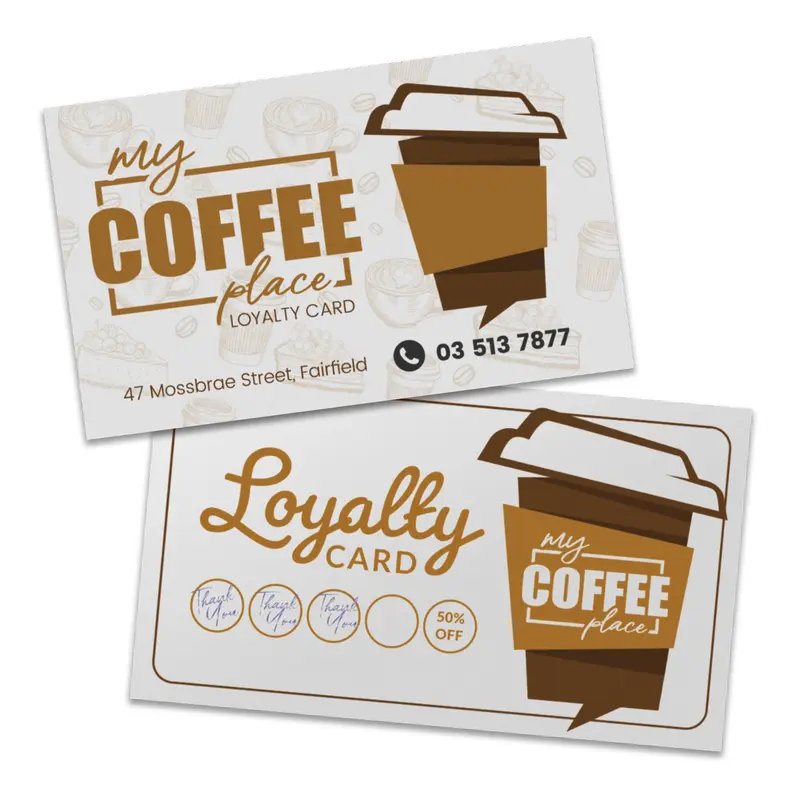 Loyalty Card – Misc Print – available in white colour