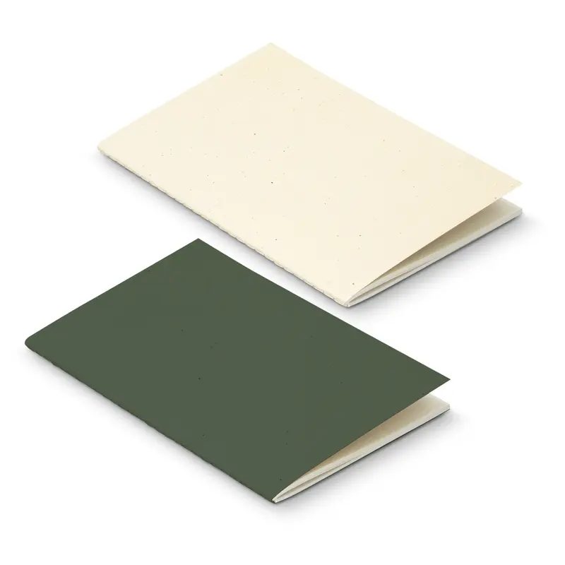 Terra Recycled Paper Soft Cover Notebook – Notebooks – available in beige, green colours