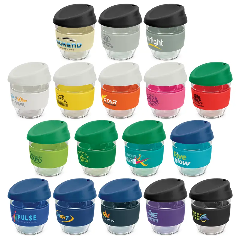 Nova Cup - Borosilicate 250ml – Reusable Coffee Cups – available in white colour