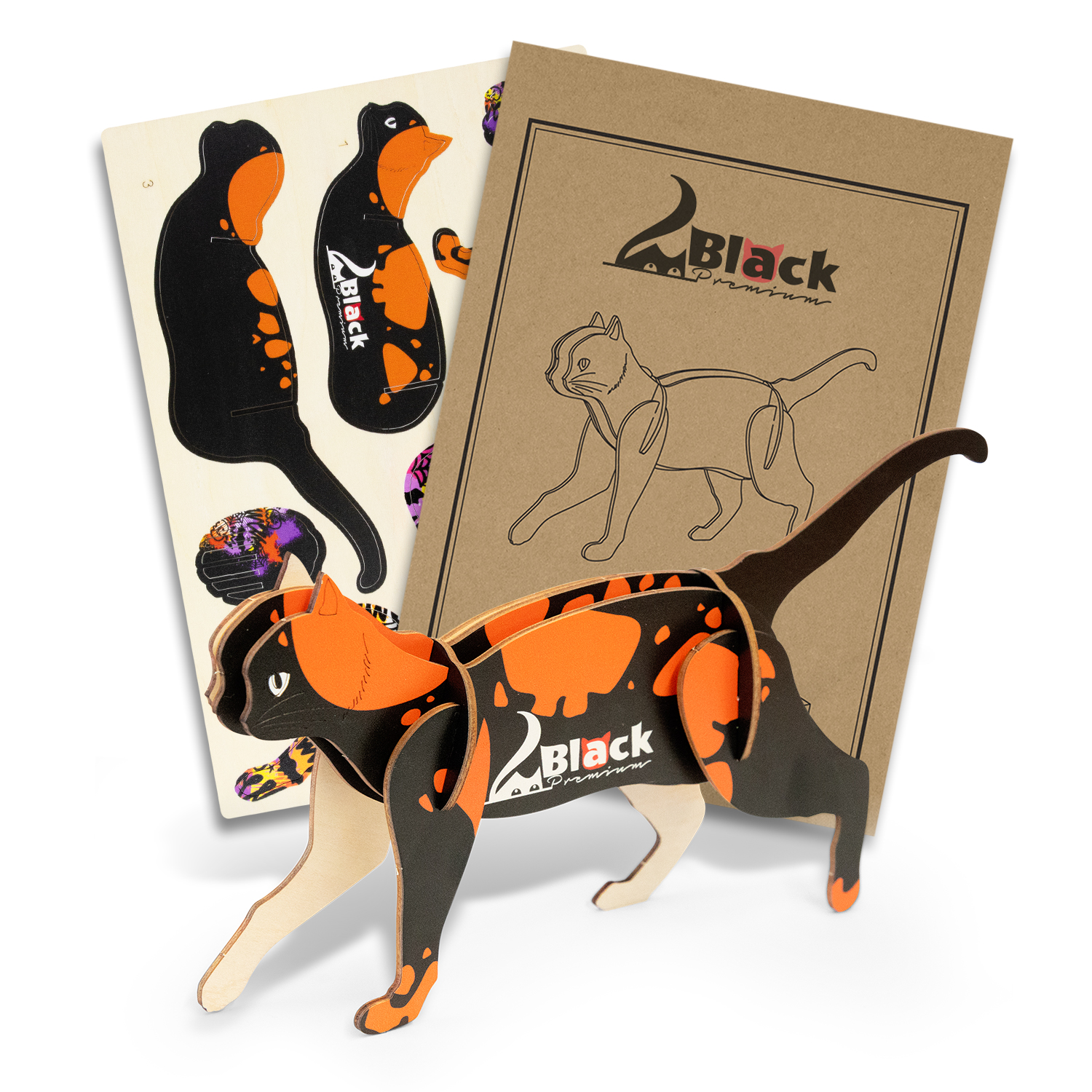 BRANDCRAFT Cat Wooden Model – Games – available in Natural – photo 1 of 9