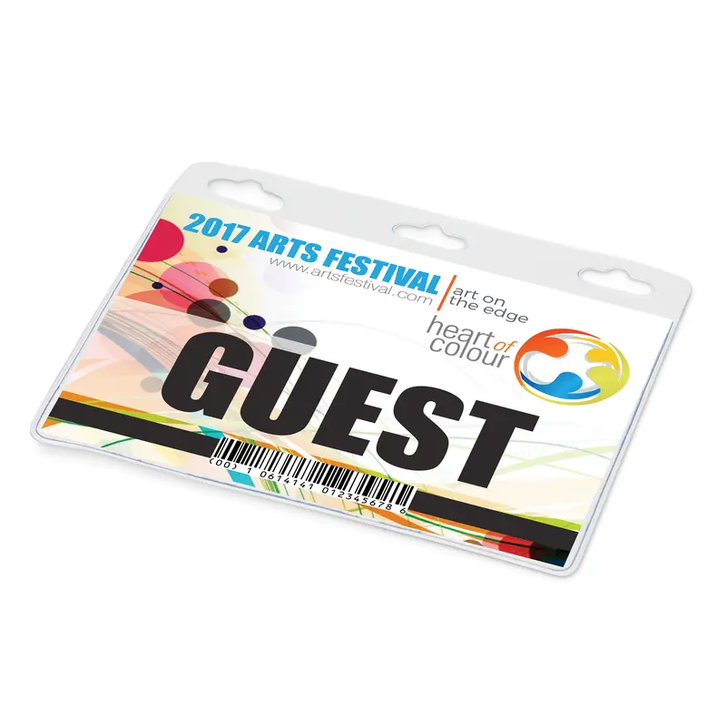 Clear Vinyl ID Holder – Badge Holders – available in white colour