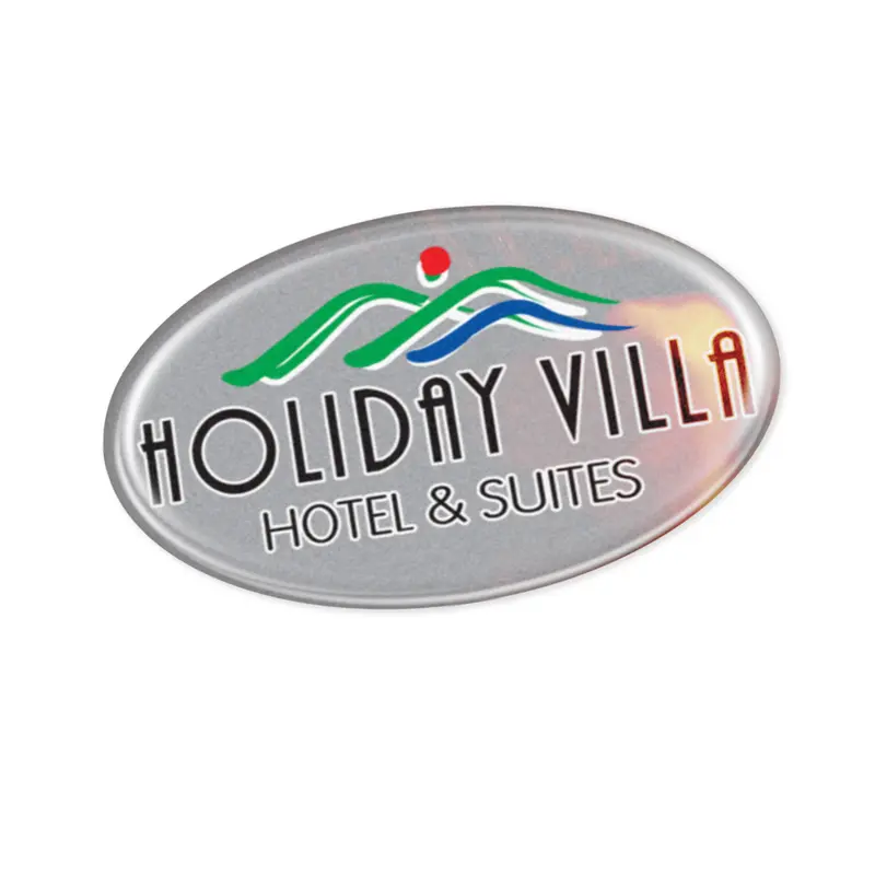 Resin Coated Labels 74 x 43mm Oval – Ad Labels – available in gold, silver, white colours