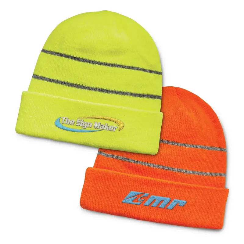 Everest Hi-Vis Beanie – Roughalls & Overalls – available in orange, yellow colours