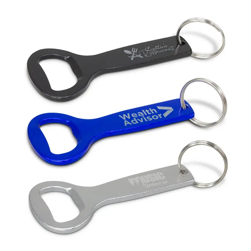 Bristol Bottle Opener Key Ring – Keyrings – available in black, blue, silver colours