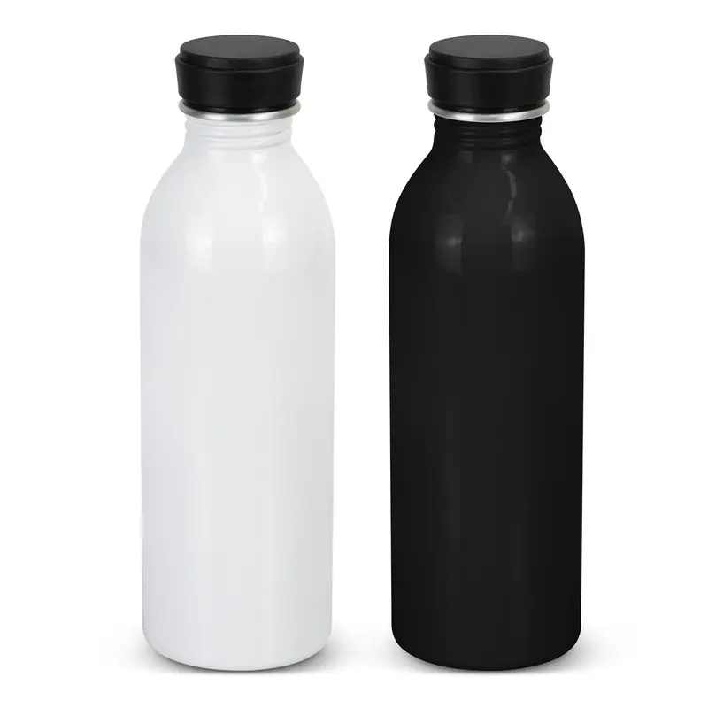 Adora Recycled Aluminium Bottle – Drink Bottles – available in black, white colours