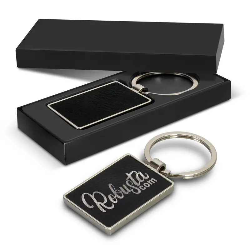 Capulet Key Ring - Rectangle – Keyrings – available in black colour