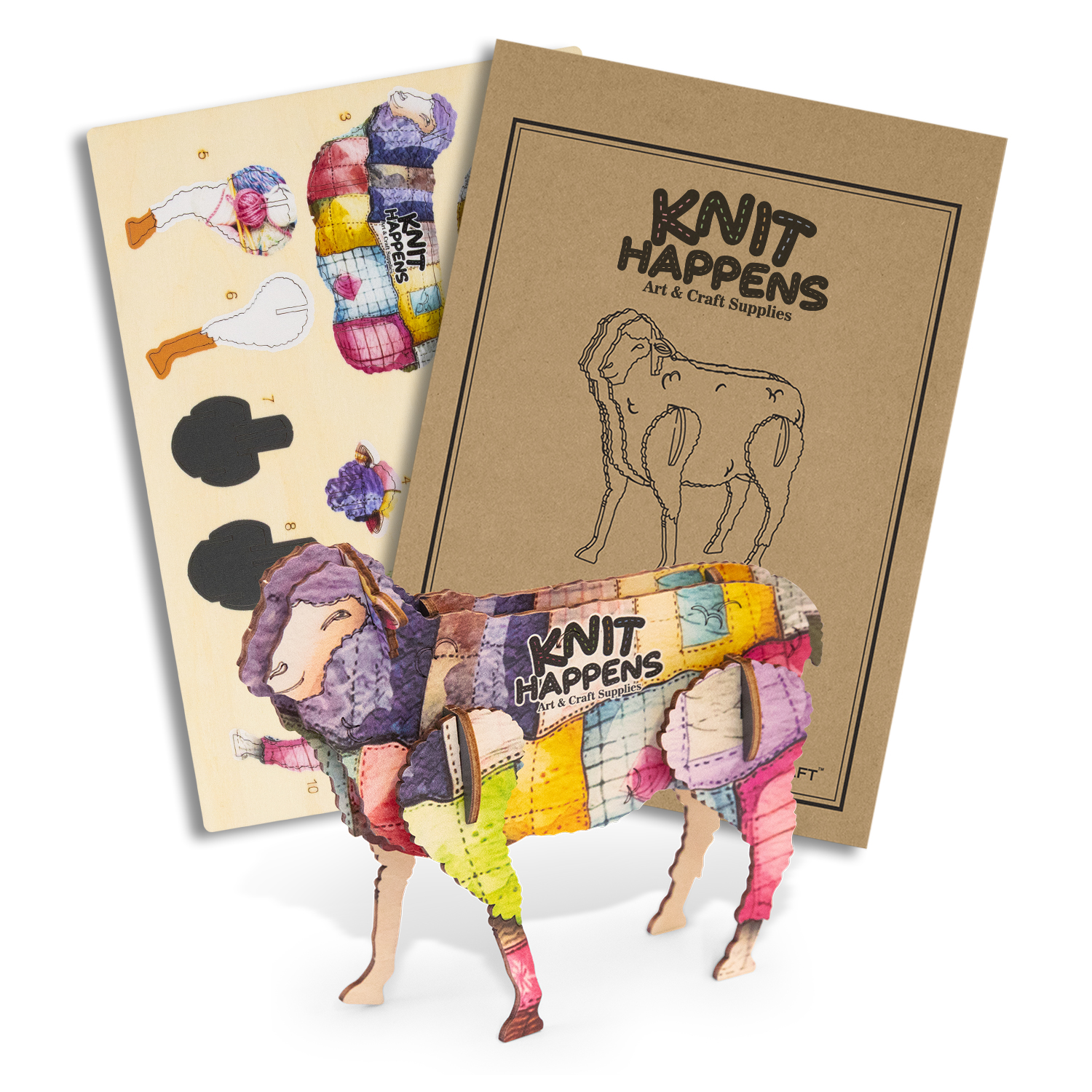 BRANDCRAFT Sheep Wooden Model – Games – available in Natural – photo 1 of 10