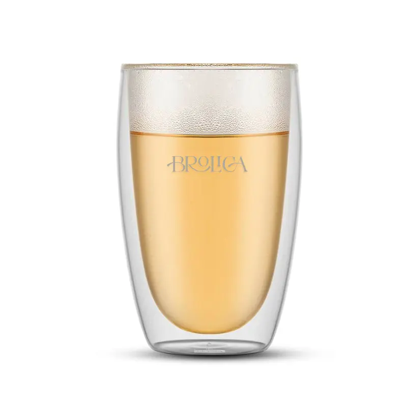Bodum Pavina Double Wall Glasses - Large - Set of 2 – Glassware – available in white colour