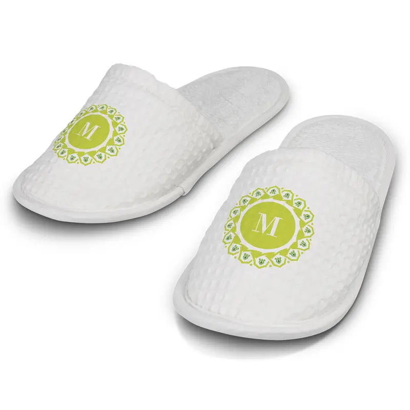 Rochester Waffle Slippers – Socks – available in white colour