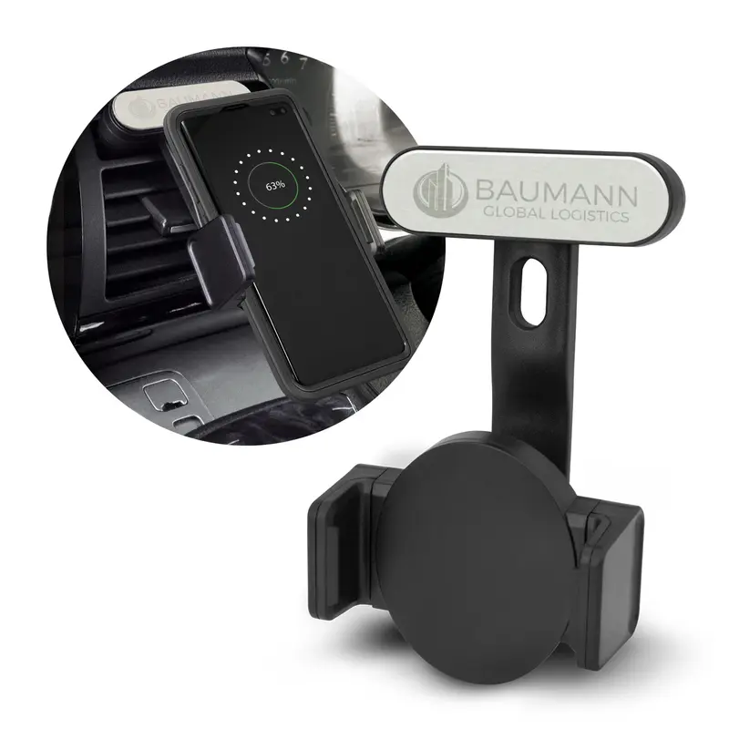 Zamora Wireless Charging Phone Holder – Wireless Chargers – available in black colour
