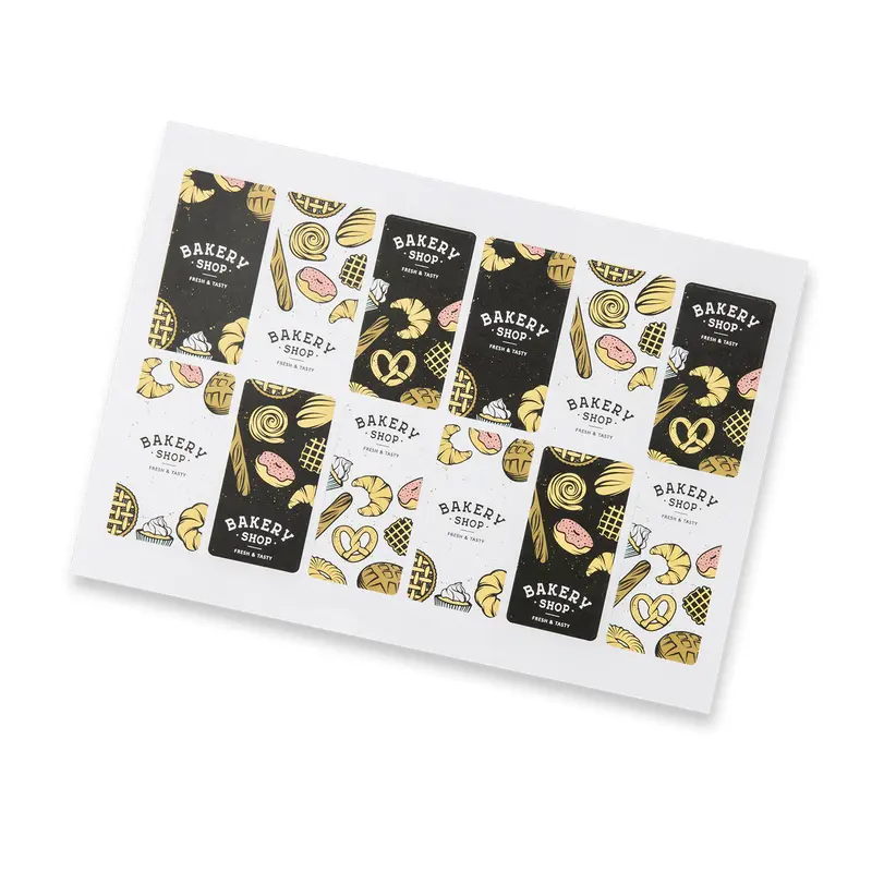 Sticker Sheet 40 x 80mm Rectangle - Matte – Ad Labels – available in white colour