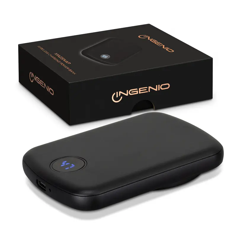 INGENIO MagSnap Wireless Charging Power Bank – Powerbanks – available in black colour