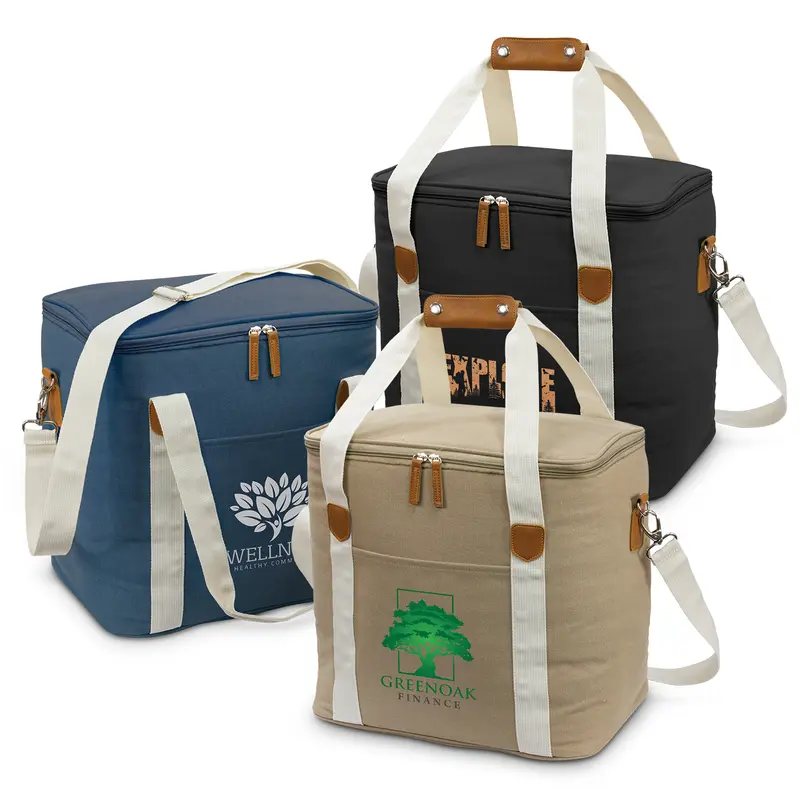 Canvas Cooler Bag – Cooler Bags – available in beige, black, blue colours