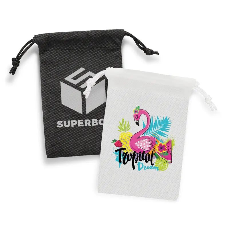Drawstring Gift Bag - Small – Misc Bags – available in black, white colours