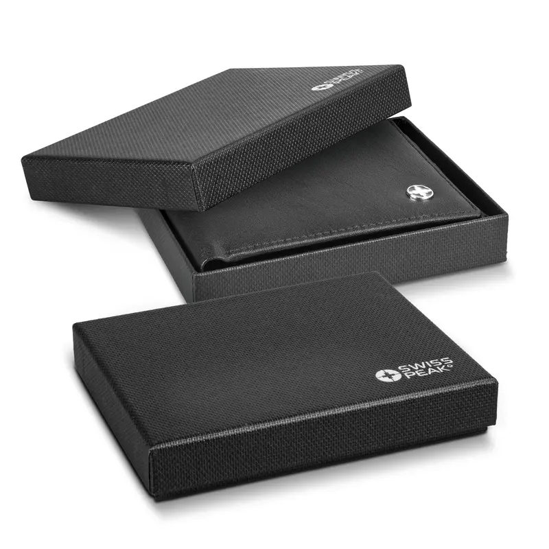 Swiss Peak Anti-Skimming Wallet – Accessories – available in black colour