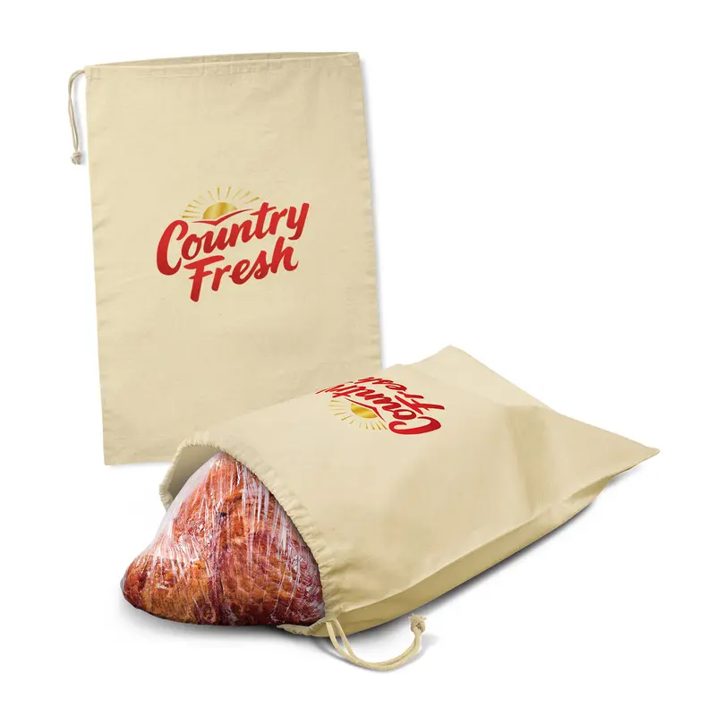 Ham Storage Bag – Drawstring Bags – available in beige colour