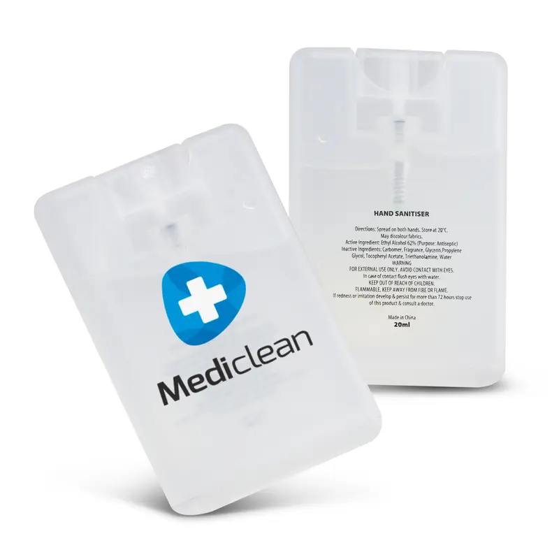 Hand Sanitiser Card – Hand Sanitisers – available in white colour