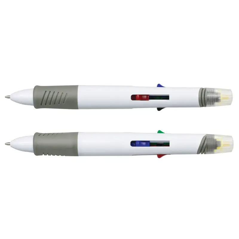 Tetra Highlighter Pen – Plastic Pens – available in white colour