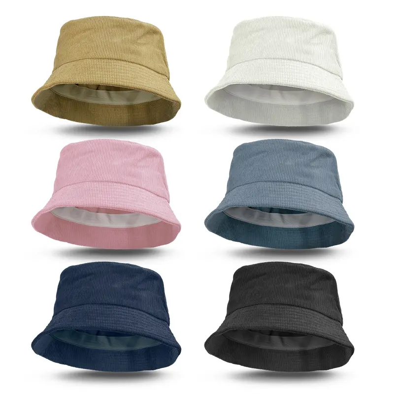 Madura Corduroy Bucket Hat – Bucket & Sun Hats – available in beige, black, blue, pink colours and 1 more