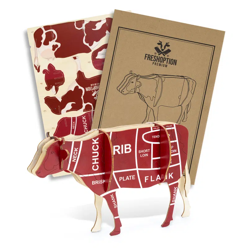 BRANDCRAFT Cow Wooden Model – Games – available in beige colour